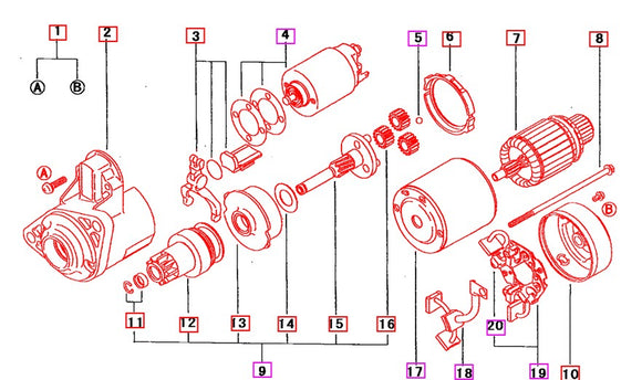 Mahindra Tractor Starter 99940006050 Mahindra Direct Parts