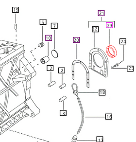 Mahindra Tractor Rear Crankshaft Oil Seal 006015012V1 Mahindra Direct Parts