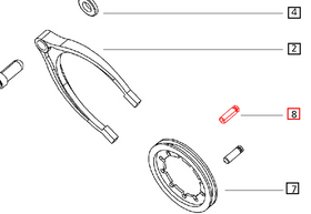 Mahindra Tractor Pin Differential Lock 000016171P04 Mahindra Direct Parts