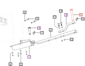 Mahindra Tractor Drawbar Pin E007603031D1 Mahindra Direct Parts