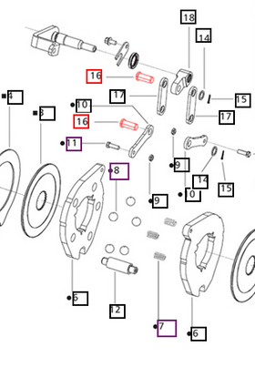 Mahindra Tractor Pin For Brake 006505839D1 Mahindra Direct Parts