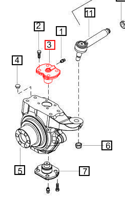 Mahindra Tractor Swivel Housing Kingpin 006514808U1 Mahindra Direct Parts