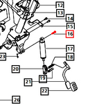 Mahindra Tractor Pin - Steering Gas Spring E008005440D1 Mahindra Direct Parts