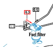 Mahindra Tractor Fuel Hose - Water Seperator 19021115101 Mahindra Direct Parts