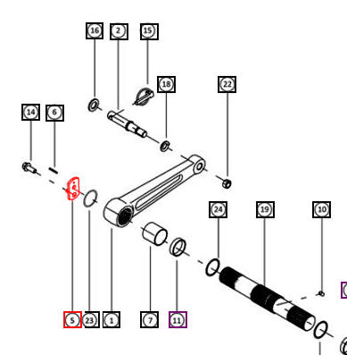 Mahindra Tractor Plate - Hydraulic Arm Lift 007211245L11 Mahindra Direct Parts
