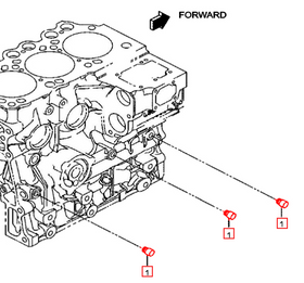 Mahindra Tractor Block Taper Plug 006052839N01 Mahindra Direct Parts