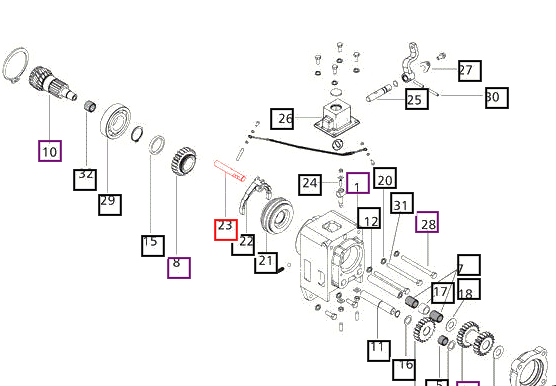 Mahindra Tractor Rail FWD/REV 006501473C1 Mahindra Direct Parts
