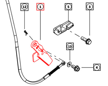 Mahindra Tractor Hand Brake Ratchet 008024379K11 Mahindra Direct Parts