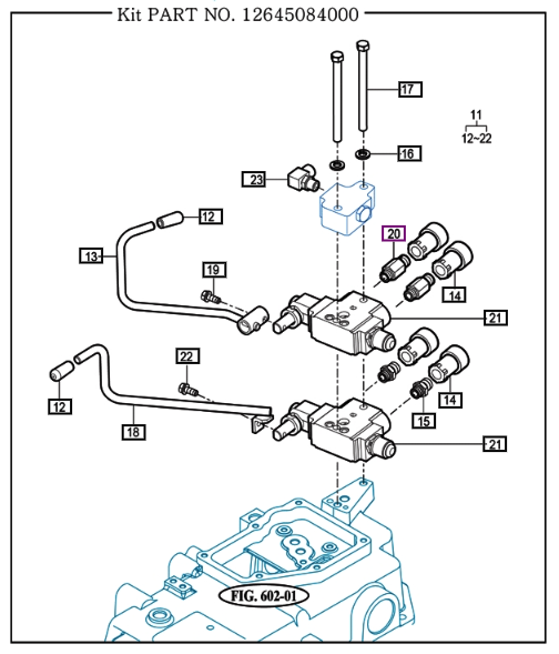 Mahindra Tractor Rear Remote Valve Kit 12645084000 Mahindra Direct Parts
