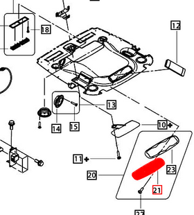 Mahindra Tractor Cab Air Recirculation Grill E007517351D1 Mahindra Direct Parts