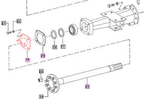 Mahindra Tractor Retainer Rear Axle Bearing 006502592R1 Mahindra Direct Parts