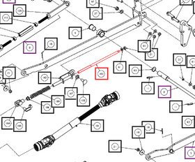 Mahindra Tractor Mower Rod CNSX09B01540N Mahindra Direct Parts