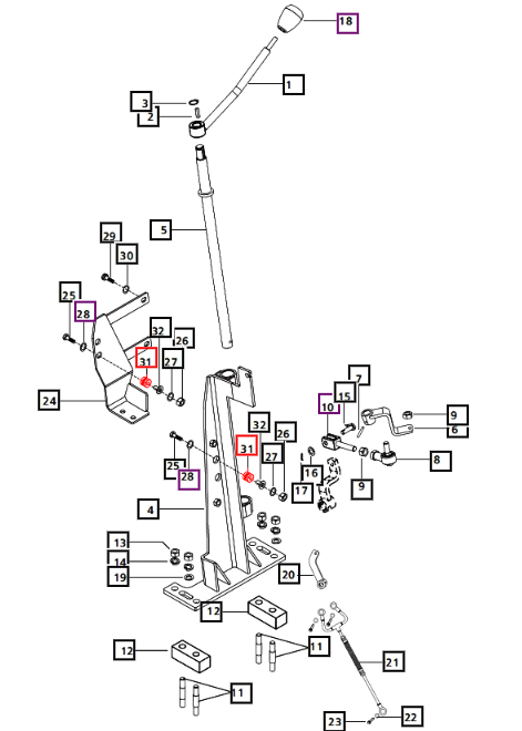 Mahindra Tractor Rubber Grommet E007544708B1 Mahindra Direct Parts