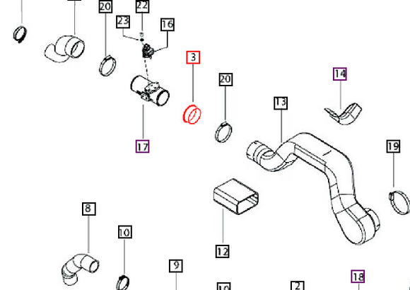 Mahindra Tractor Air Intake Duct Rubber Sleeve E006026911D1 Mahindra Direct Parts