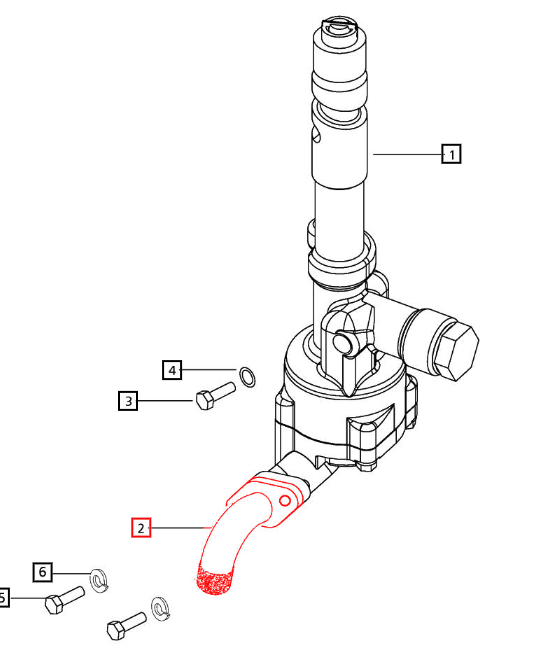 Mahindra Tractor Oil Pump Screen 006027394B1 Mahindra Direct Parts