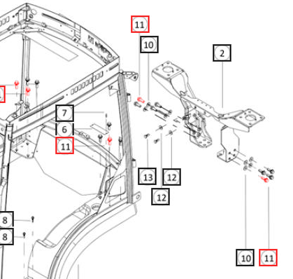 Mahindra Tractor Hex Screw M14 SF0202327 Mahindra Direct Parts