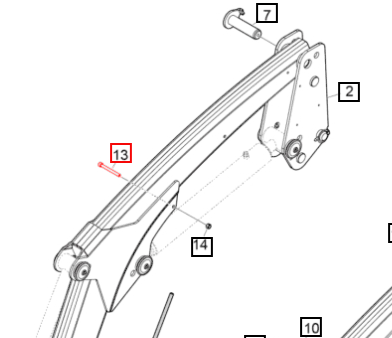 Mahindra Tractor Screw M8x80 5004054ALO Mahindra Direct Parts