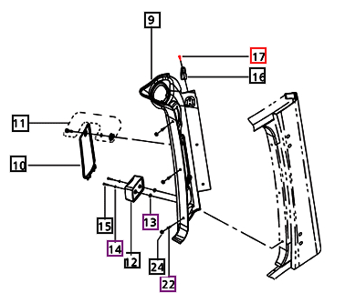Mahindra Tractor Star Head Screw M4x16 E007518402D1 Mahindra Direct Parts