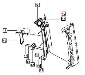 Mahindra Tractor Star Head Screw M4x16 E007518402D1 Mahindra Direct Parts