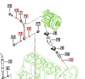 Mahindra Roxor Oil Line Seal 7903062009 Mahindra Direct Parts