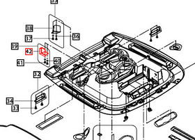Mahindra Tractor Roof Seal Middle Right Hand RH E007518242D1 Mahindra Direct Parts