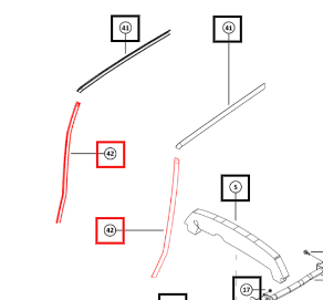 Mahindra Tractor Seal Side Panel Split 007663675K01 Mahindra Direct Parts