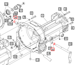 Mahindra Tractor Transmission Release Shaft Oil Seal 11761016000 Mahindra Direct Parts