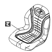 Mahindra Tractor Seat MILCSCT16 Mahindra Direct Parts