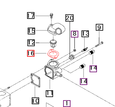 Mahindra Tractor Gasket, 2 Hole 31S9402400 Mahindra Direct Parts