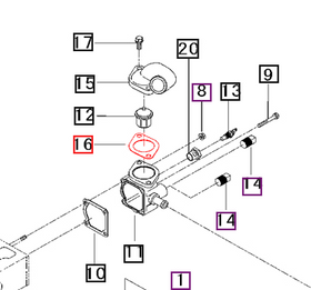 Mahindra Tractor Gasket, 2 Hole 31S9402400 Mahindra Direct Parts