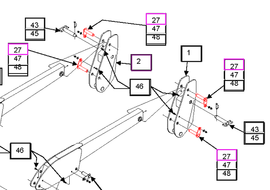 Mahindra Tractor Loader Pivot Pin 1x4.37 KMW05513071 Mahindra Direct Parts