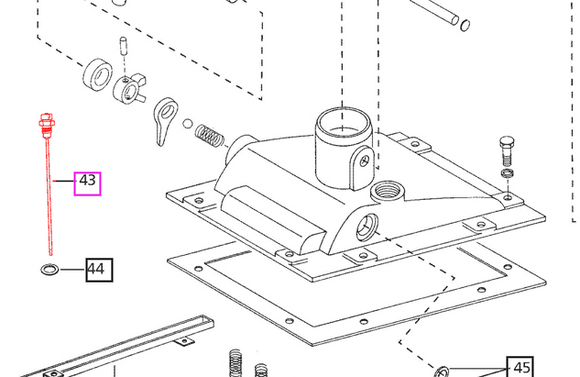 Mahindra Tractor Hydraulic Oil Dipstick 006507834B92 Mahindra Direct Parts