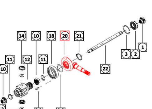 Mahindra Tractor Ring and Pinion Set 006522729N91 Mahindra Direct Parts