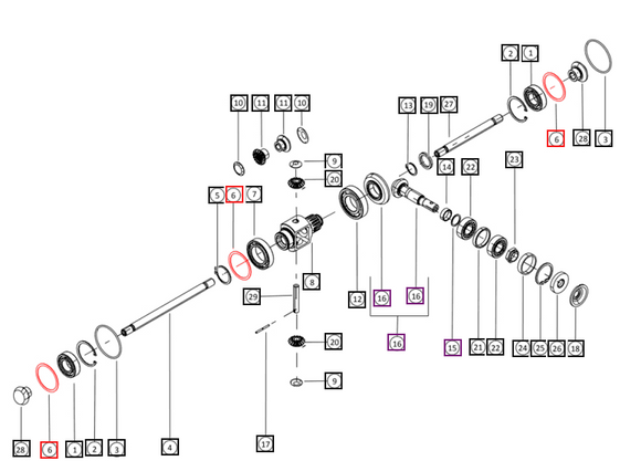 Mahindra Tractor Shim 60x54x1.4 006525826K01 Mahindra Direct Parts