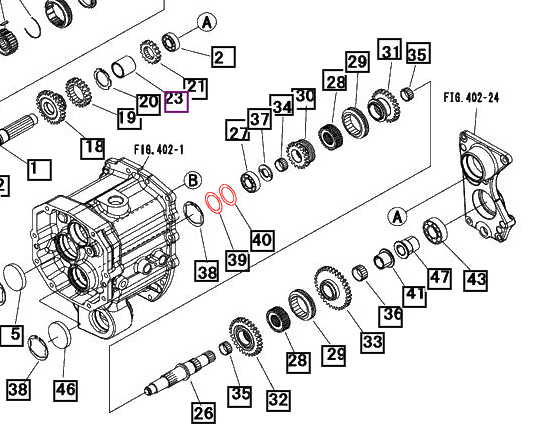 Mahindra Tractor Transmission Shim Set - Liner T=0.2 and T=0.6 19071547000 Mahindra Direct Parts