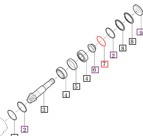 Mahindra Tractor Front Differential Shim, B T=0.2 13154112170 Mahindra Direct Parts