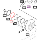 Mahindra Tractor Differential Lock Shim 0.5 16703180511 Mahindra Direct Parts