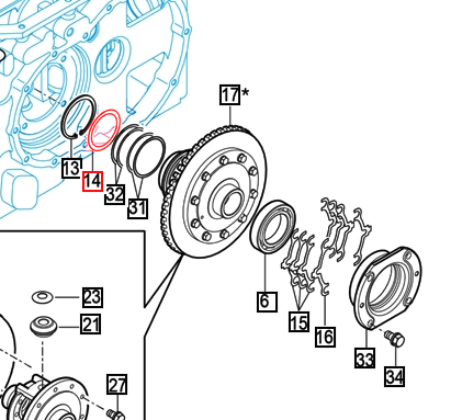 Mahindra Tractor Differential Lock Shim 0.5 16703180511 Mahindra Direct Parts