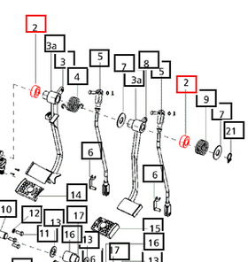 Mahindra Tractor Pedal Linkage Spacer 28x32x35.5 007600385D1 Mahindra Direct Parts