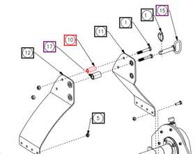 Mahindra Tractor Mower Mast Spacer CKSX09B00310N-FM Mahindra Direct Parts