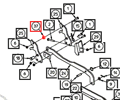 Mahindra Tractor Mower Spacer, 3/8 Long AME614082 Mahindra Direct Parts