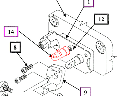 Mahindra Tractor Spool End Adapter (Silver) KMW14093122 Mahindra Direct Parts