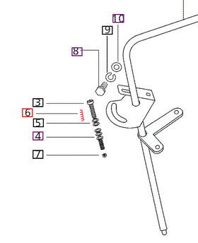 Mahindra Tractor Governor Control Spring 003047323R1 Mahindra Direct Parts
