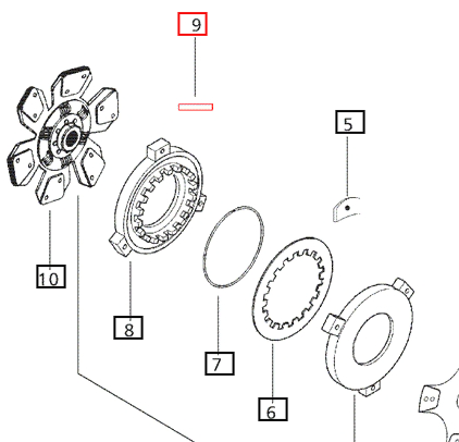 Mahindra Tractor Spring Pin 006508270D1 Mahindra Direct Parts