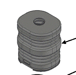 Mahindra Tractor Loader / Backhoe Control Handle Boot KMW14093196 Mahindra Direct Parts