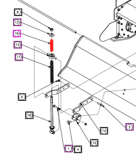 Mahindra Tractor Mower Spring Small CKSX09B00180N-FM Mahindra Direct Parts