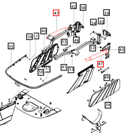 Mahindra Tractor Hood Gas Damper / Strut E007545486C91 Mahindra Direct Parts