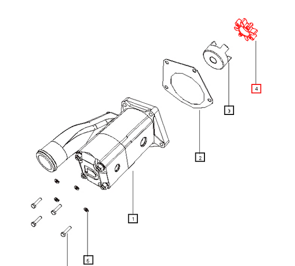 Mahindra Tractor Hydraulic Pump Lovejoy Spider 006000598F1 Mahindra Direct Parts