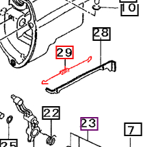 Mahindra Tractor Governor Tie Rod Spring 31B6300500 Mahindra Direct Parts