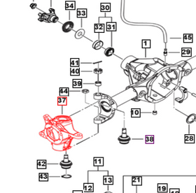 Mahindra Roxor Steering Knuckle Disc Right Hand RH (Open Yoke) 0027506 Mahindra Direct Parts